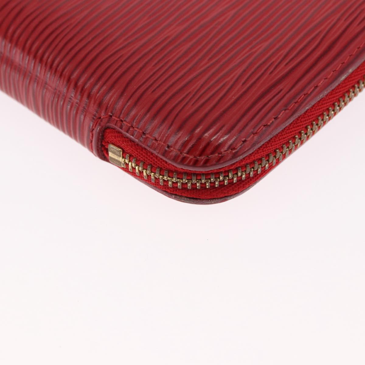 LOUIS VUITTON Epi Agenda Geod Wallet Red M63877 LV Auth 191385