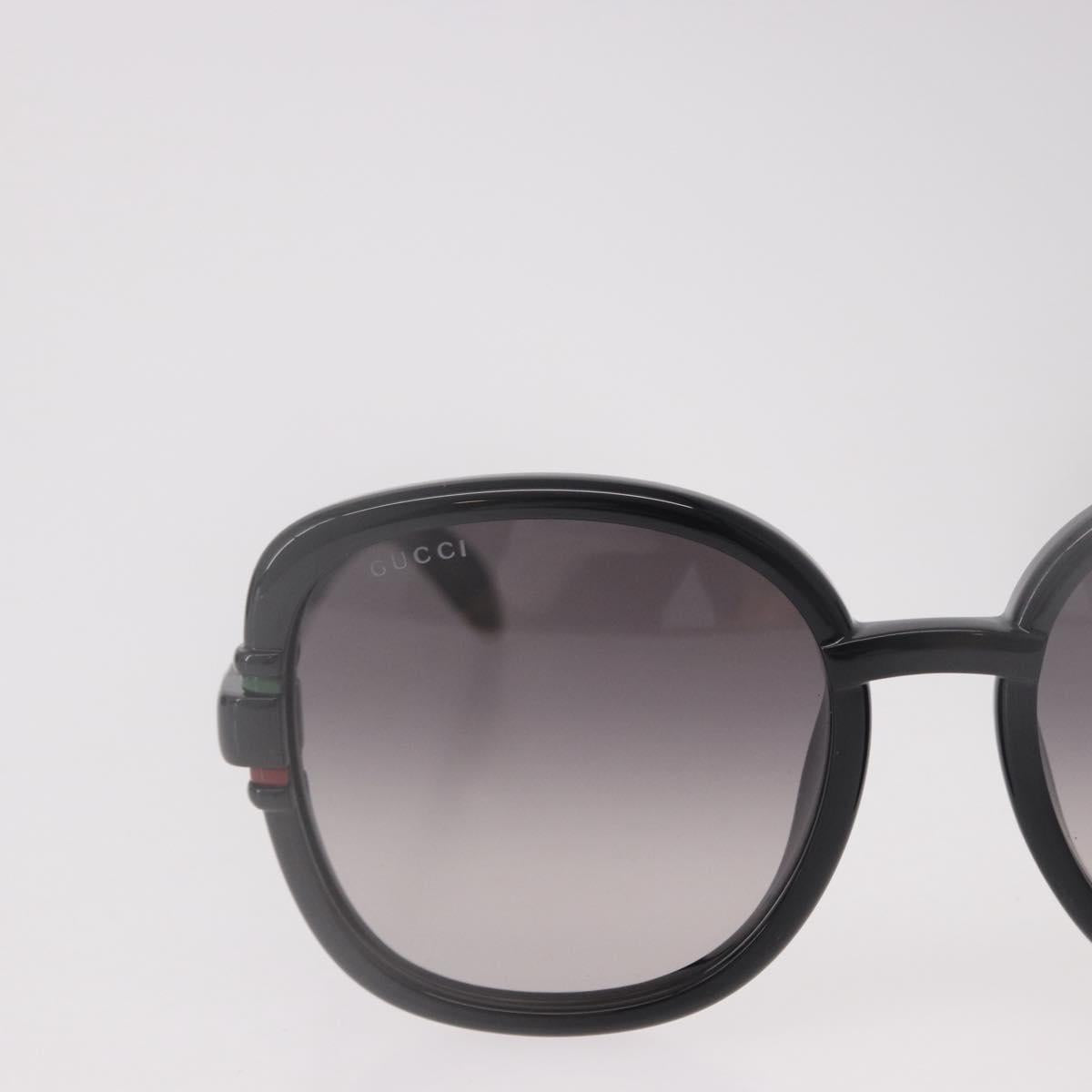 GUCCI Sunglasses Plastic Black Gold Auth 191416V