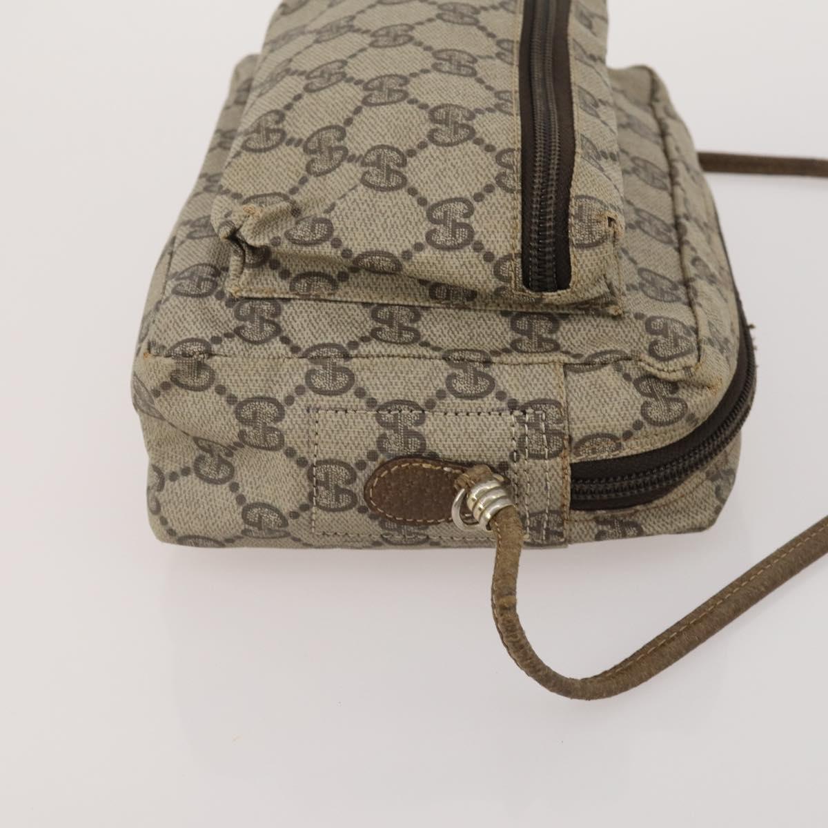 GUCCI GG Supreme Micro GG Supreme Bamboo Bag PVC Nylon 4 Set Navy Auth 191439