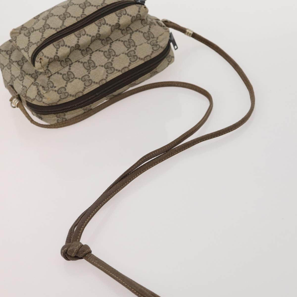 GUCCI GG Supreme Micro GG Supreme Bamboo Bag PVC Nylon 4 Set Navy Auth 191439
