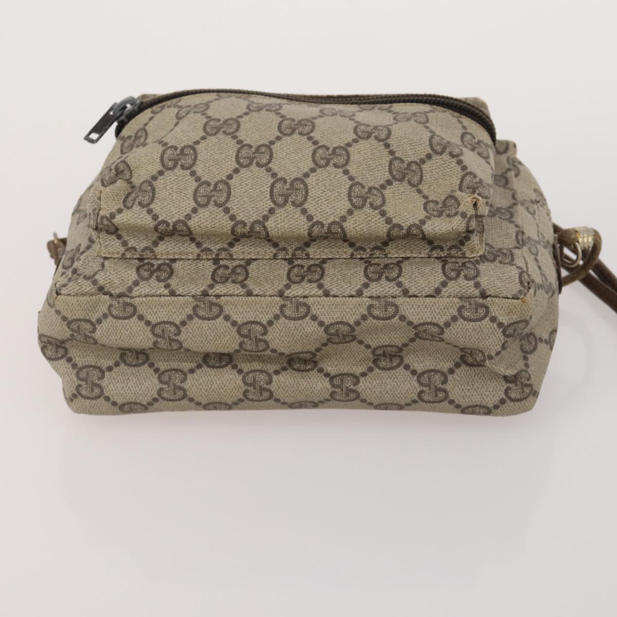 GUCCI GG Supreme Micro GG Supreme Bamboo Bag PVC Nylon 4 Set Navy Auth 191439