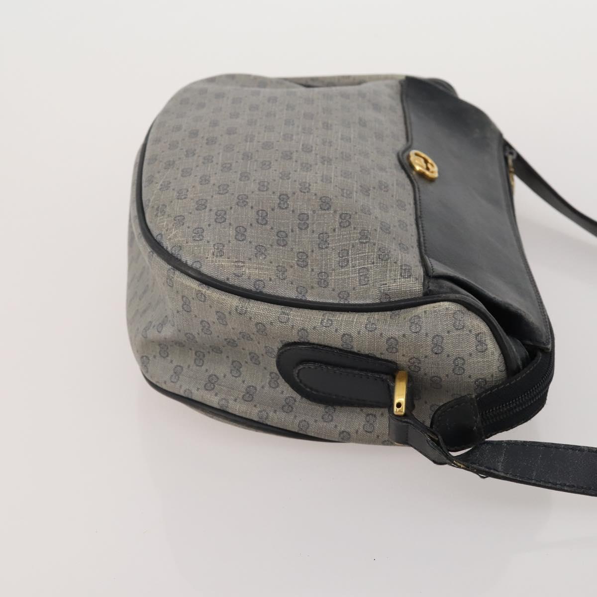 GUCCI GG Supreme Micro GG Supreme Bamboo Bag PVC Nylon 4 Set Navy Auth 191439