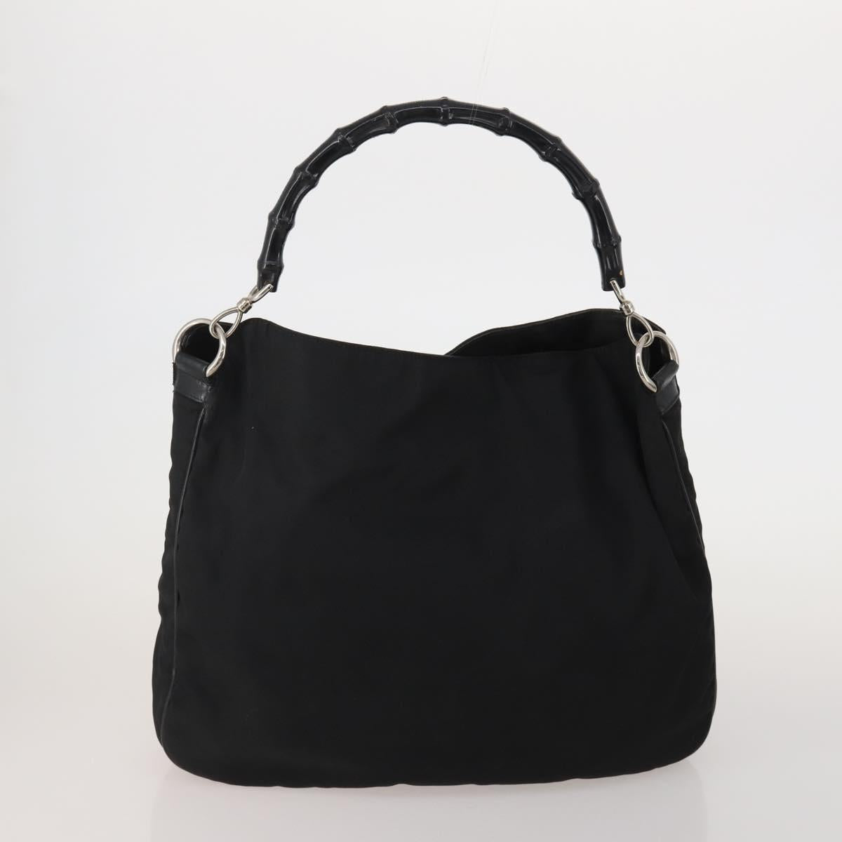 GUCCI GG Supreme Micro GG Supreme Bamboo Bag PVC Nylon 4 Set Navy Auth 191439