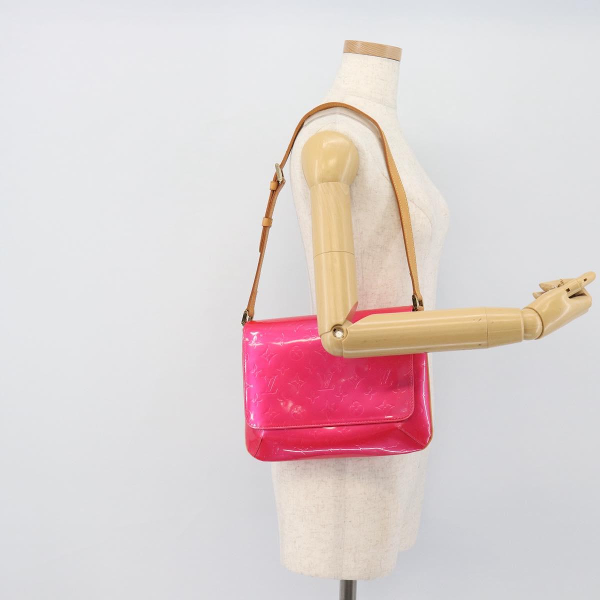 LOUIS VUITTON Monogram Vernis Thompson Street Fuchsia Pink M91215 Auth 191447V