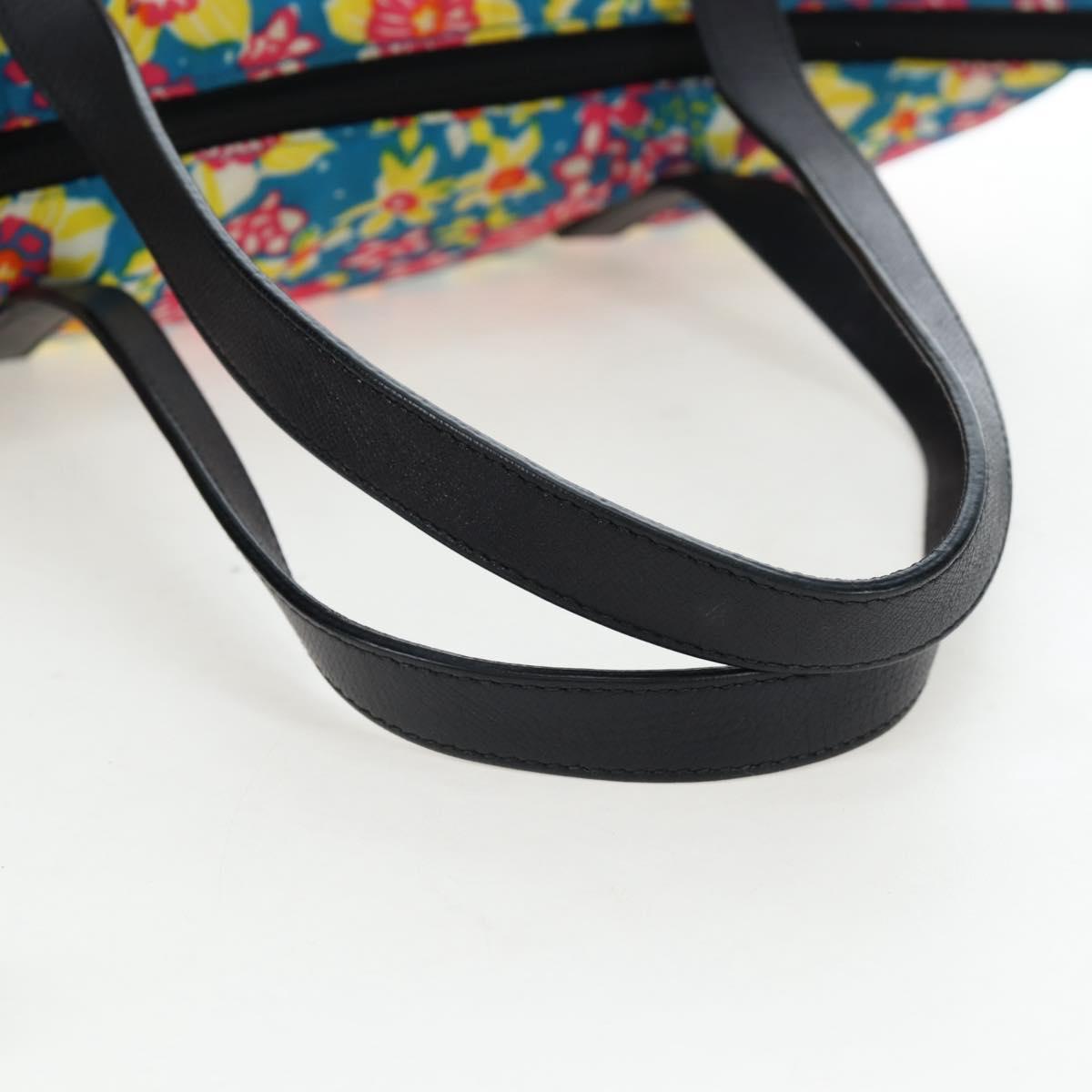PRADA Tote Bag Nylon 2way Multicolor Silver Auth 191457A