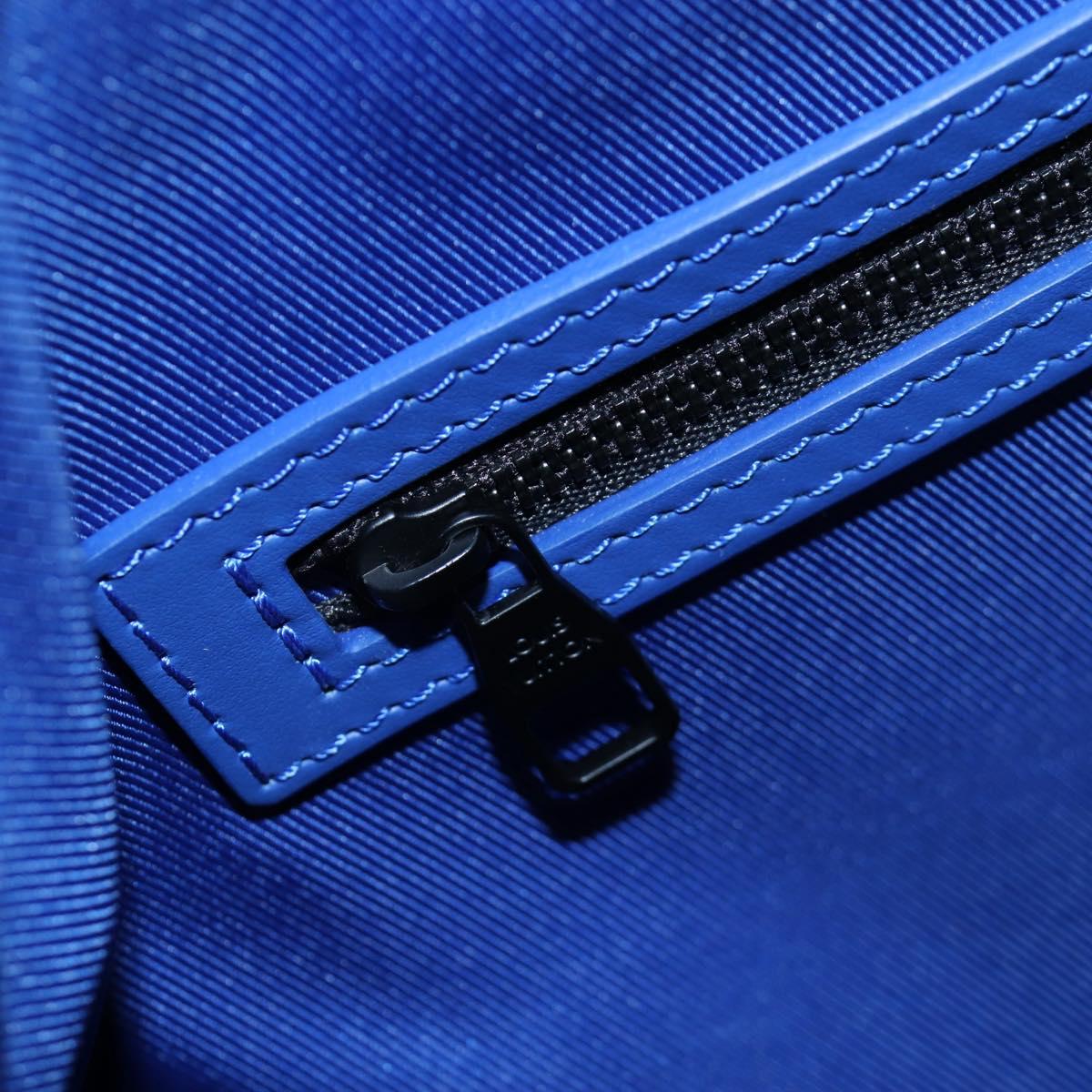 LOUIS VUITTON Monogram Taurillon Keepall Bandouliere 50 Blue Auth 191461SM