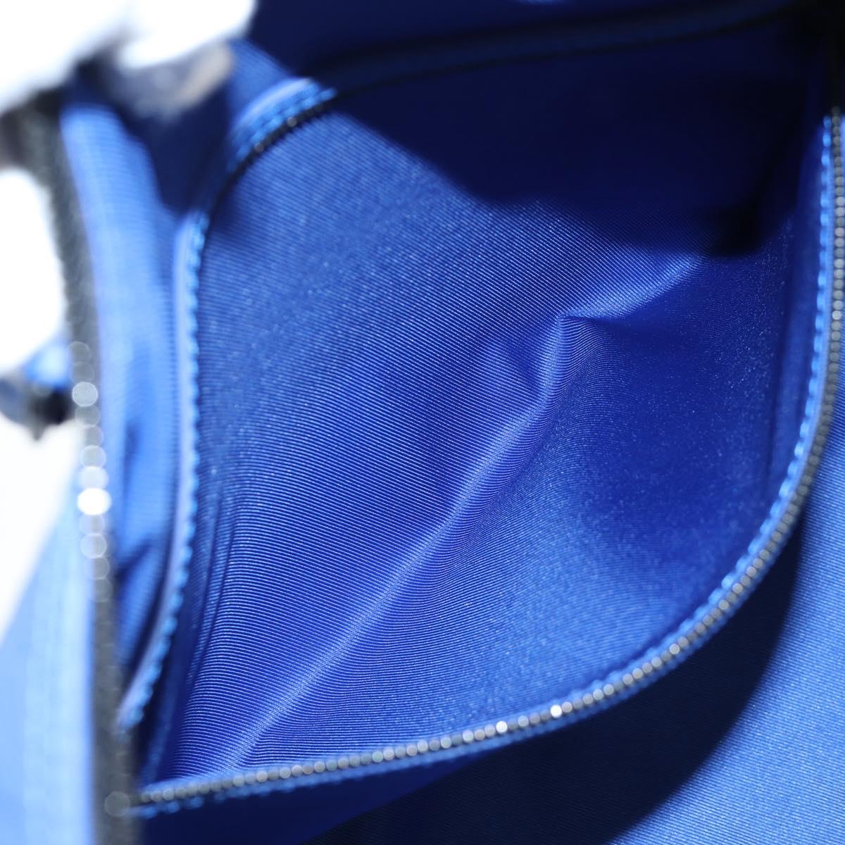 LOUIS VUITTON Monogram Taurillon Keepall Bandouliere 50 Blue Auth 191461SM