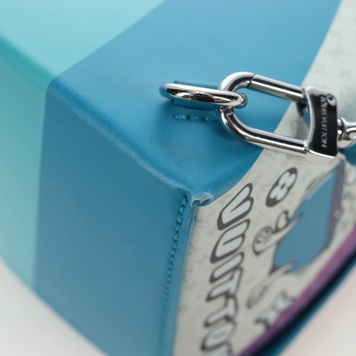 LOUIS VUITTON Monogram Sandwich Box Hand Bag Blue M82029 LV Auth 191465SAM