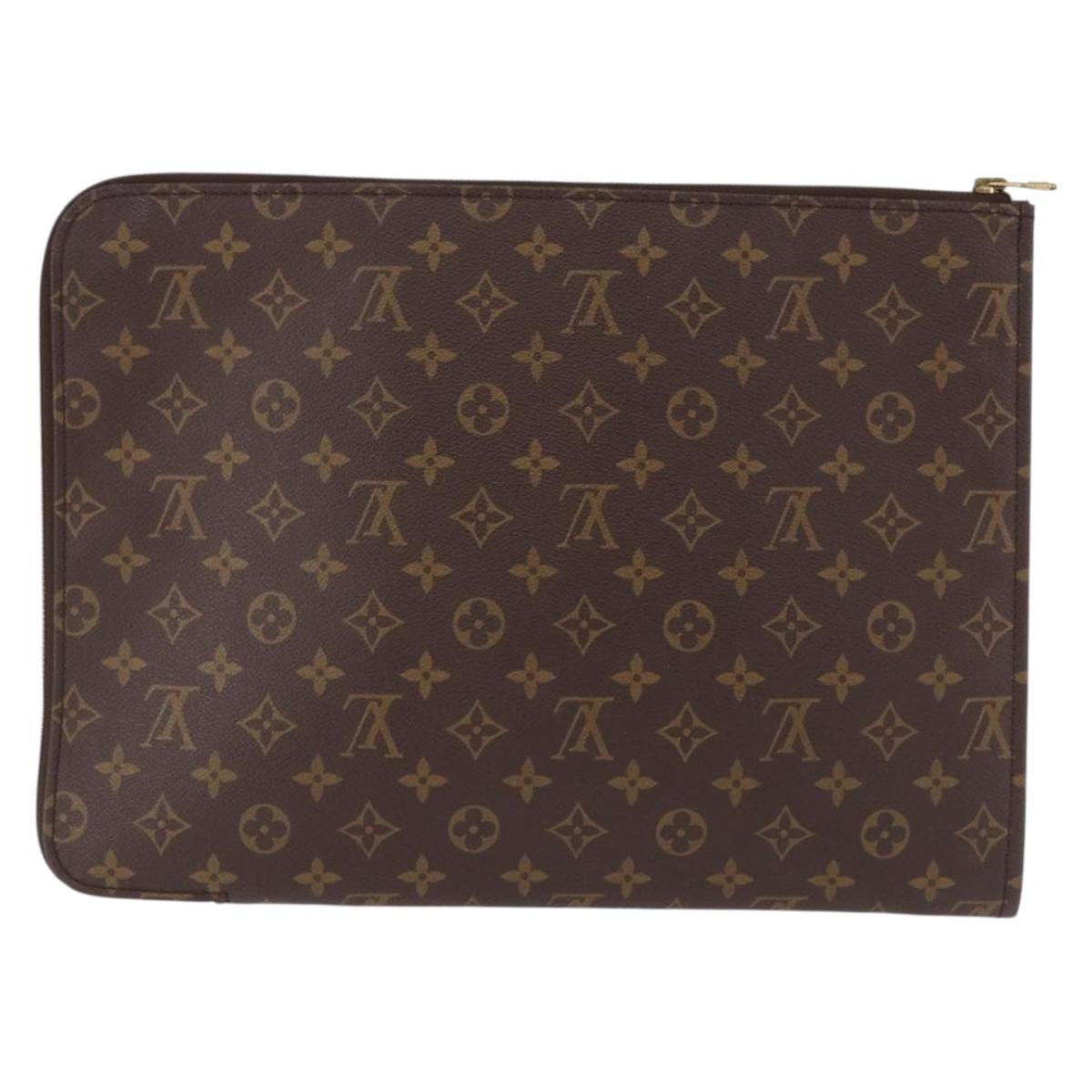 LOUIS VUITTON Monogram Posh Documents Briefcase M53457 LV Auth 191466