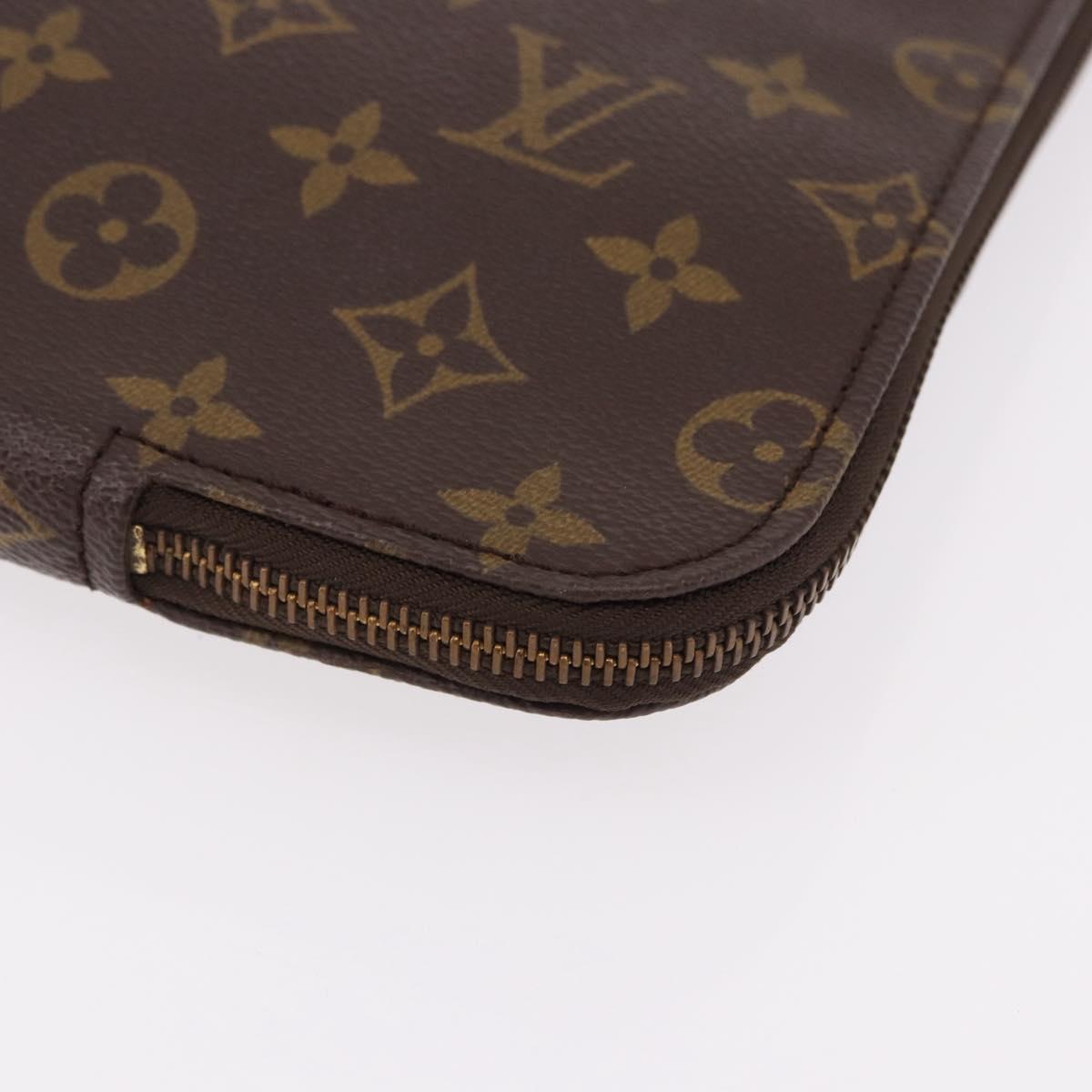 LOUIS VUITTON Monogram Posh Documents Briefcase M53457 LV Auth 191466