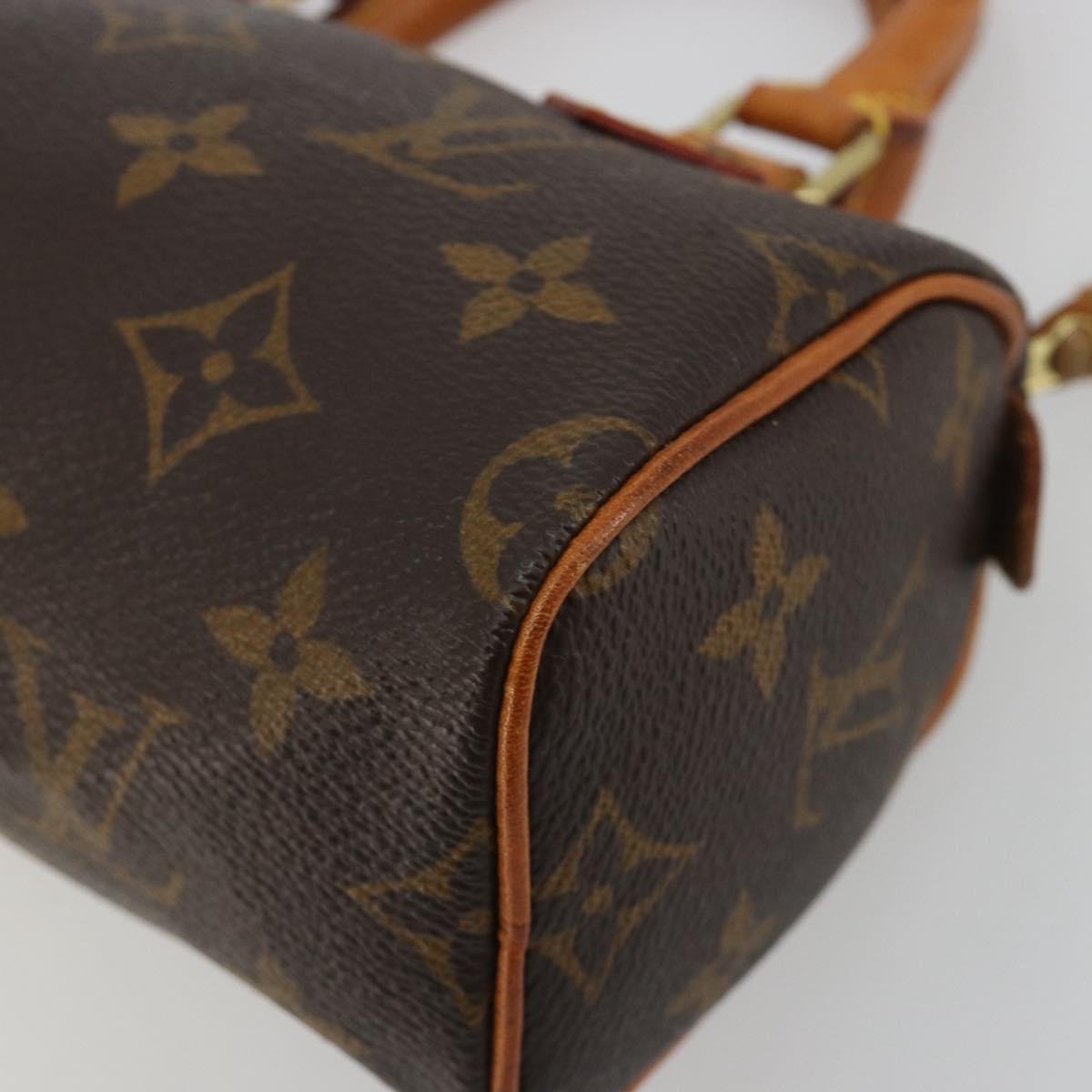 LOUIS VUITTON Monogram Mini Speedy Hand Bag M41534 LV Auth 191467