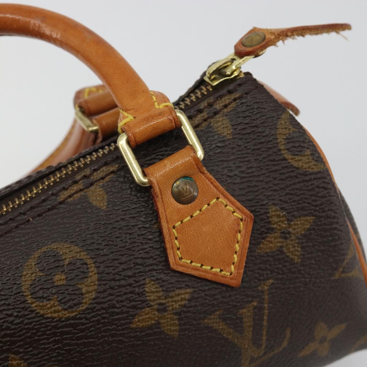 LOUIS VUITTON Monogram Mini Speedy Hand Bag M41534 LV Auth 191467