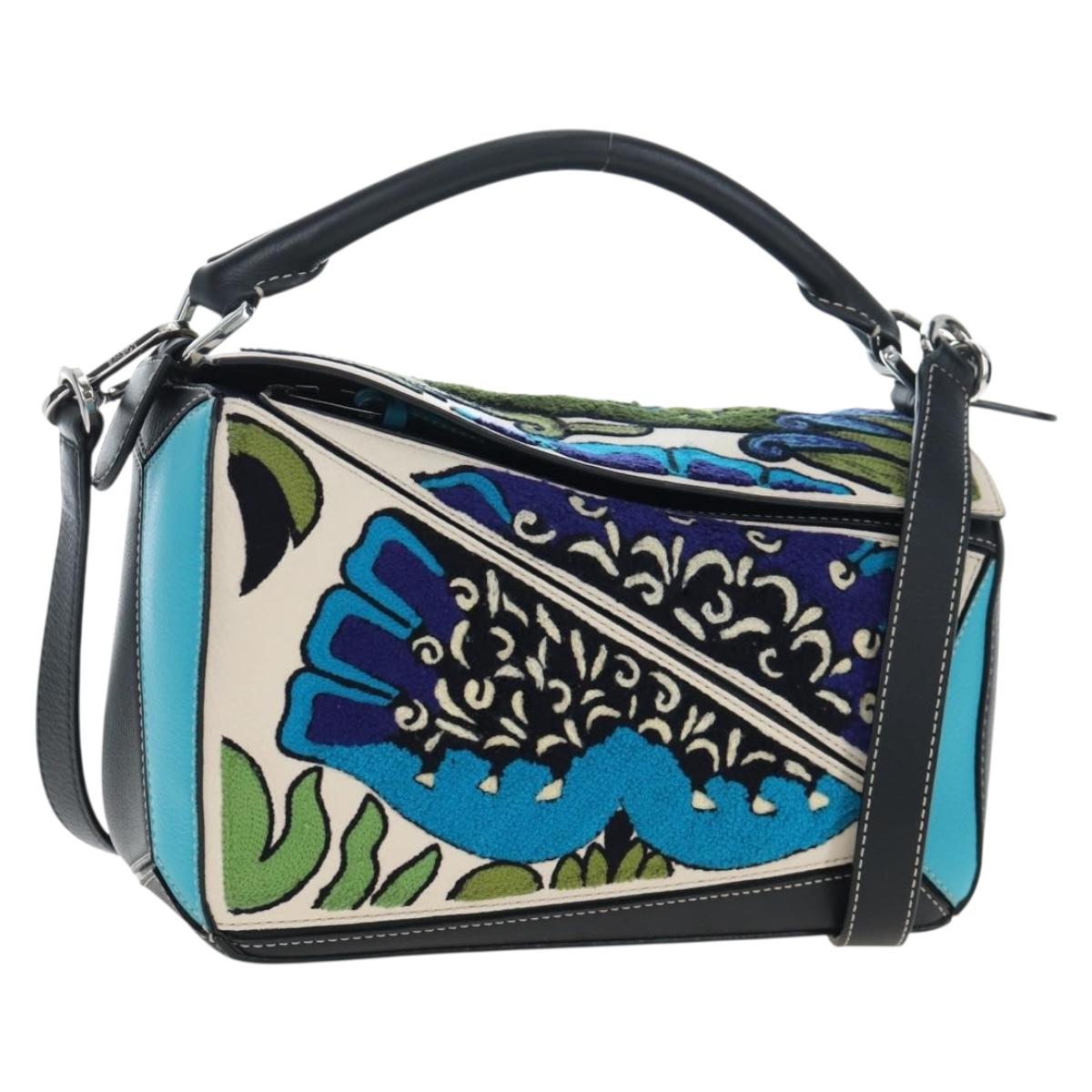 LOEWE Puzzle Bag Leather William De Morgan Collaboration 2way Auth 191481SM