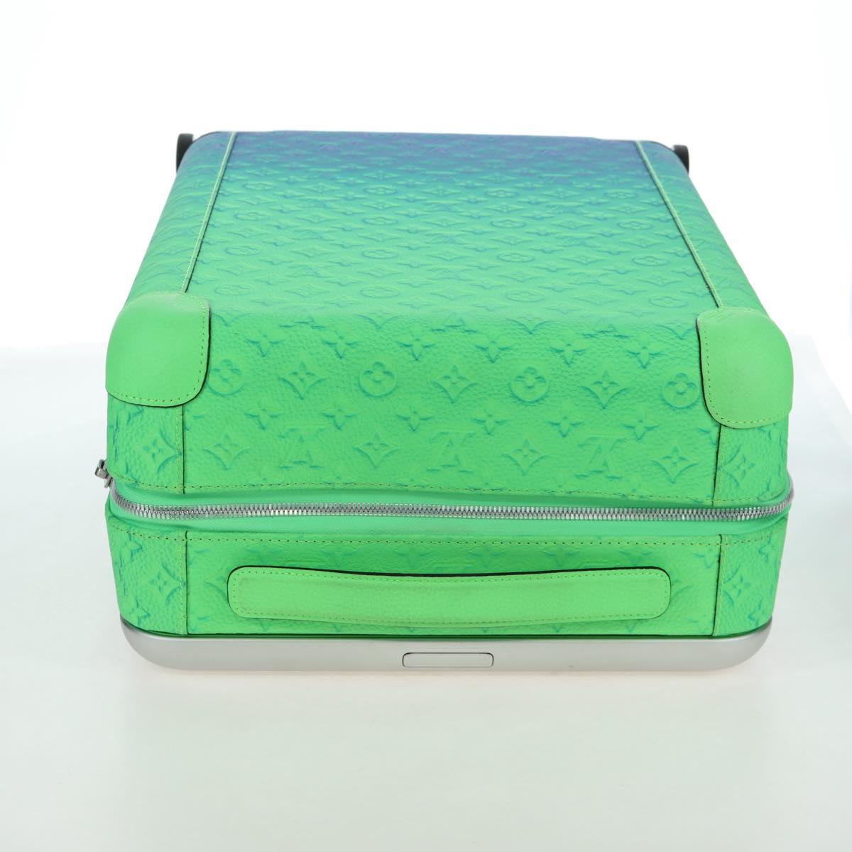 LOUIS VUITTON Taurillon Clemence Illusion Horizon 50 Suitcase Auth 191482SM