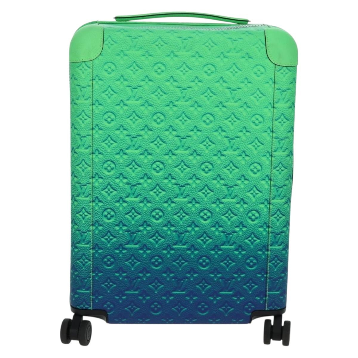 LOUIS VUITTON Taurillon Clemence Illusion Horizon 50 Suitcase Auth 191482SM