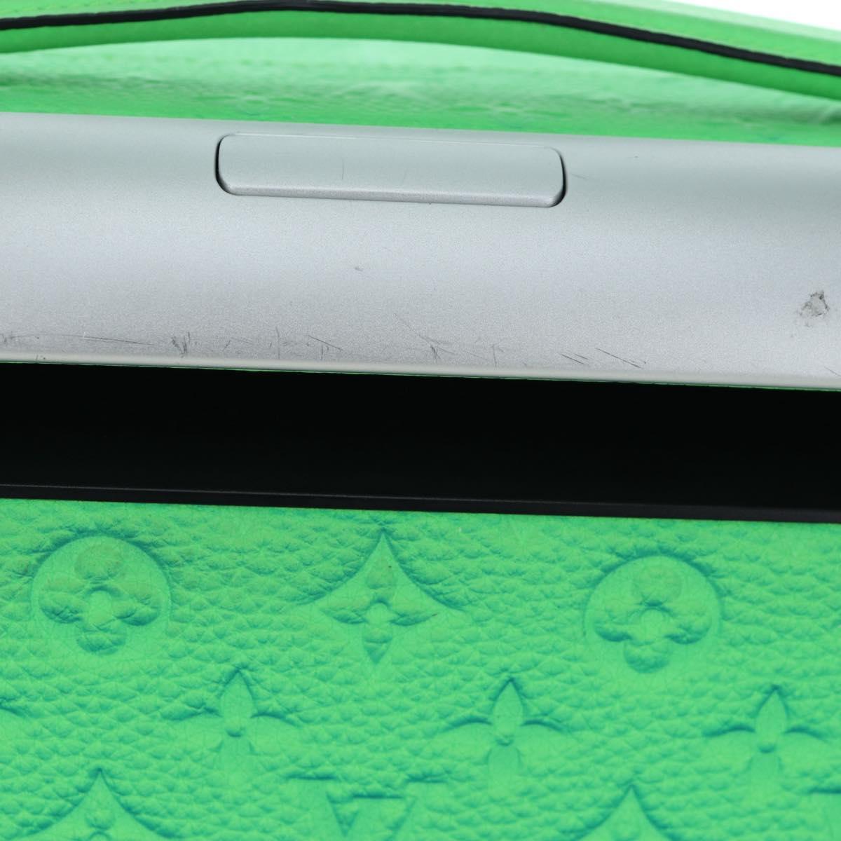 LOUIS VUITTON Taurillon Clemence Illusion Horizon 50 Suitcase Auth 191482SM