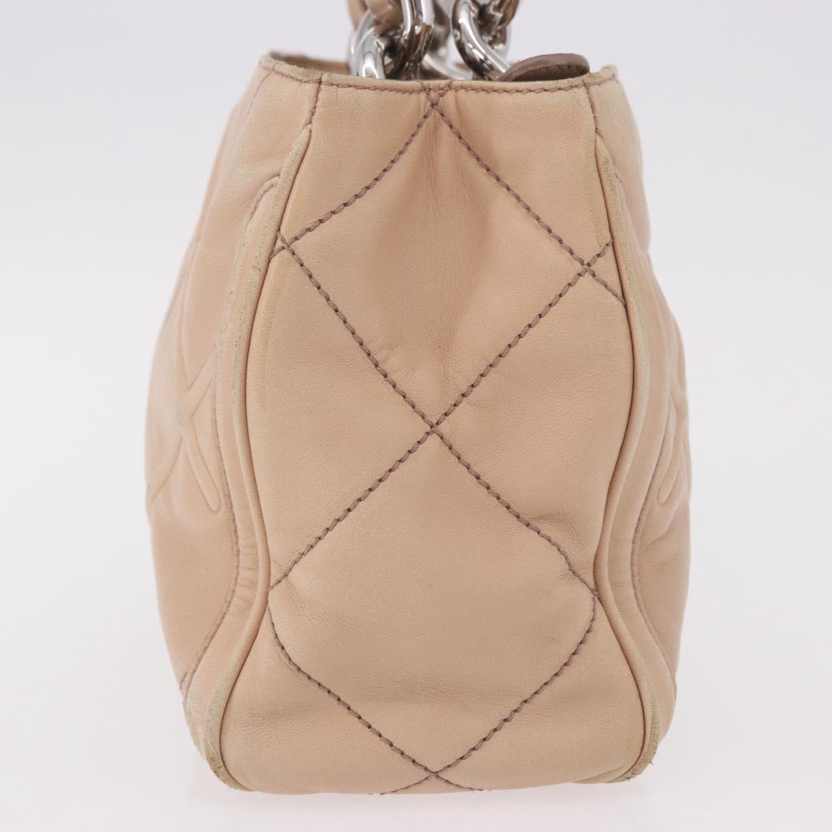 Salvatore Ferragamo Hand Bag Leather Pink Silver Auth 191491