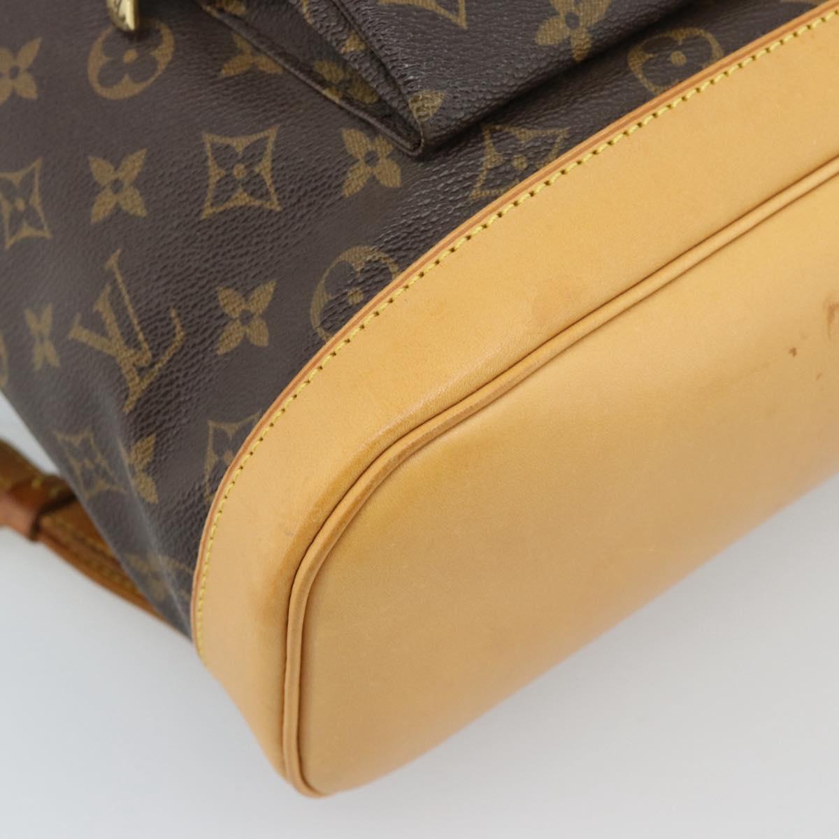 LOUIS VUITTON Monogram Montsouris GM Backpack M51135 LV Auth 191496