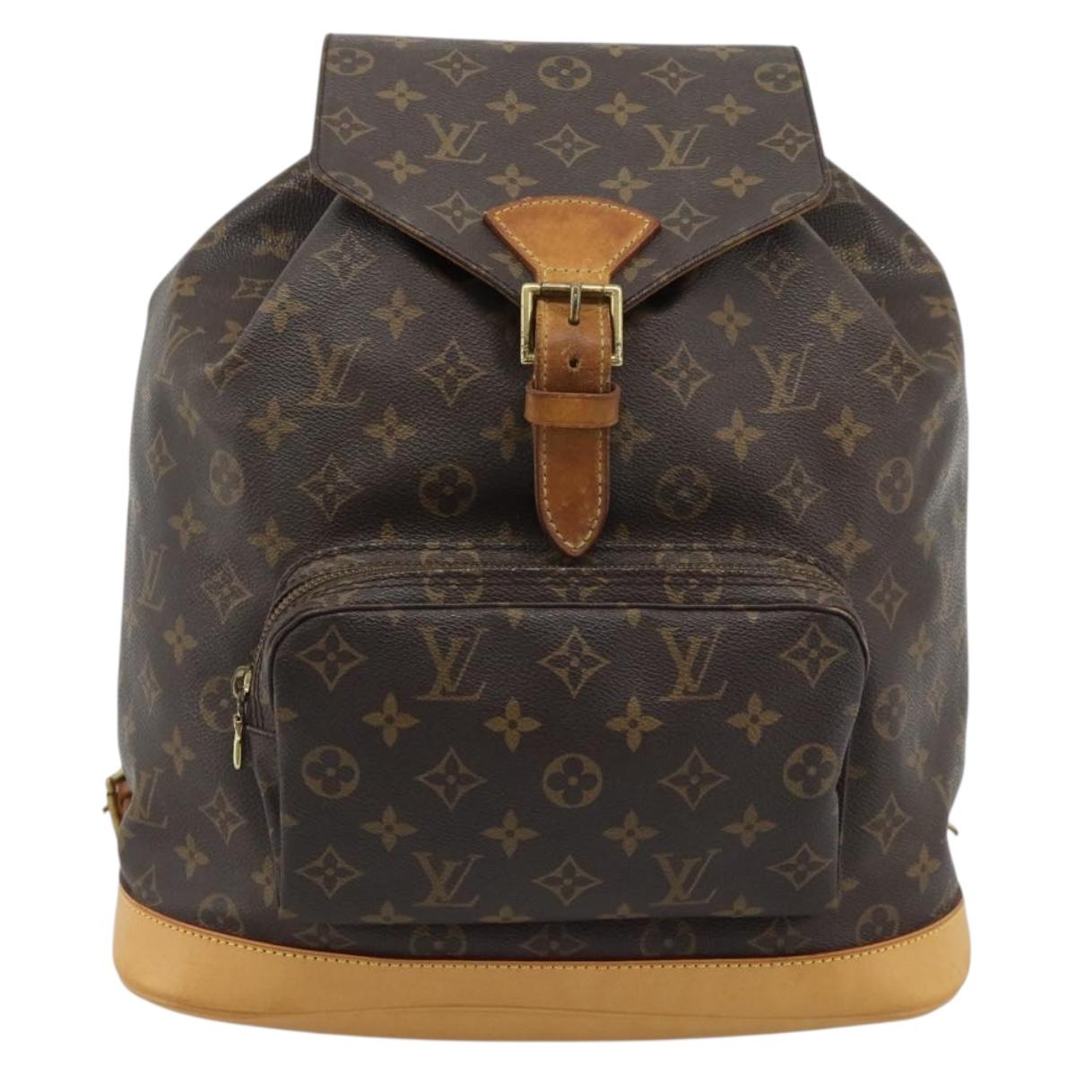 LOUIS VUITTON Monogram Montsouris GM Backpack M51135 LV Auth 191496