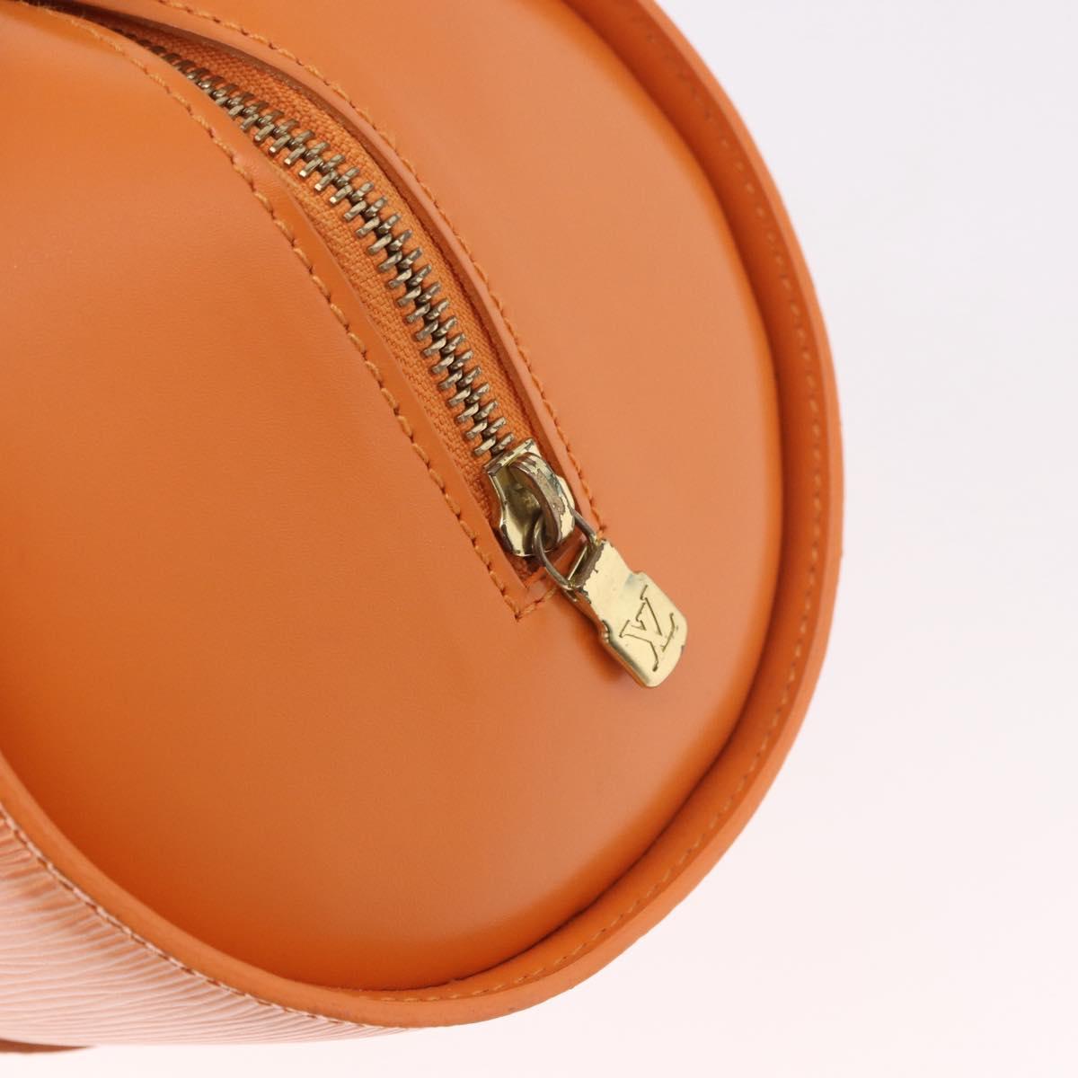 LOUIS VUITTON Epi Soufflot Hand Bag Orange M5222H LV Auth 191497A