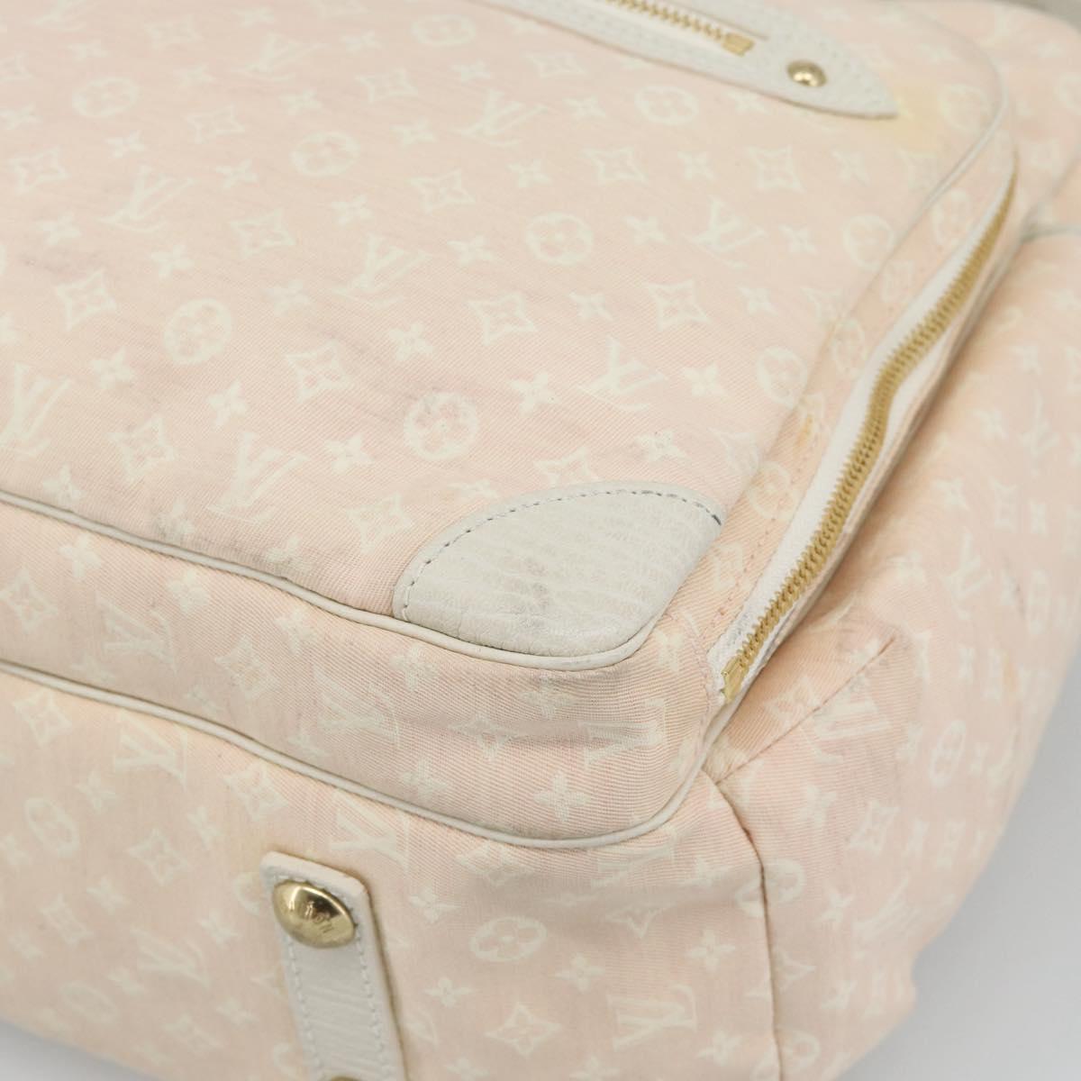 LOUIS VUITTON Monogram Mini Lin Sac Arange Shoulder Bag Rose M95255 Auth 191500