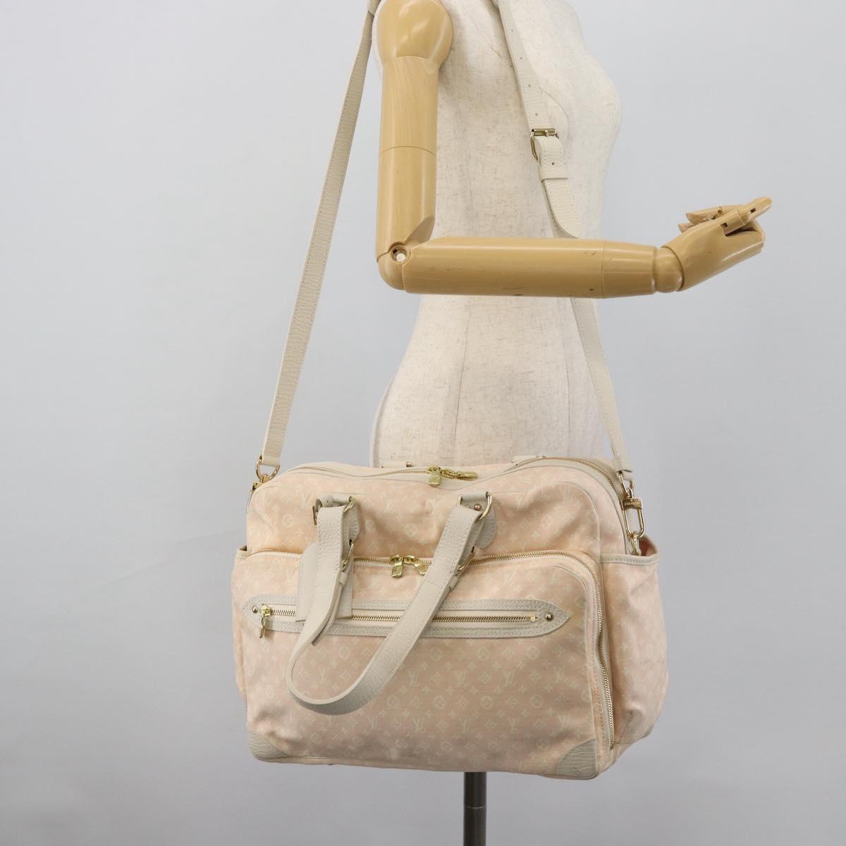 LOUIS VUITTON Monogram Mini Lin Sac Arange Shoulder Bag Rose M95255 Auth 191500