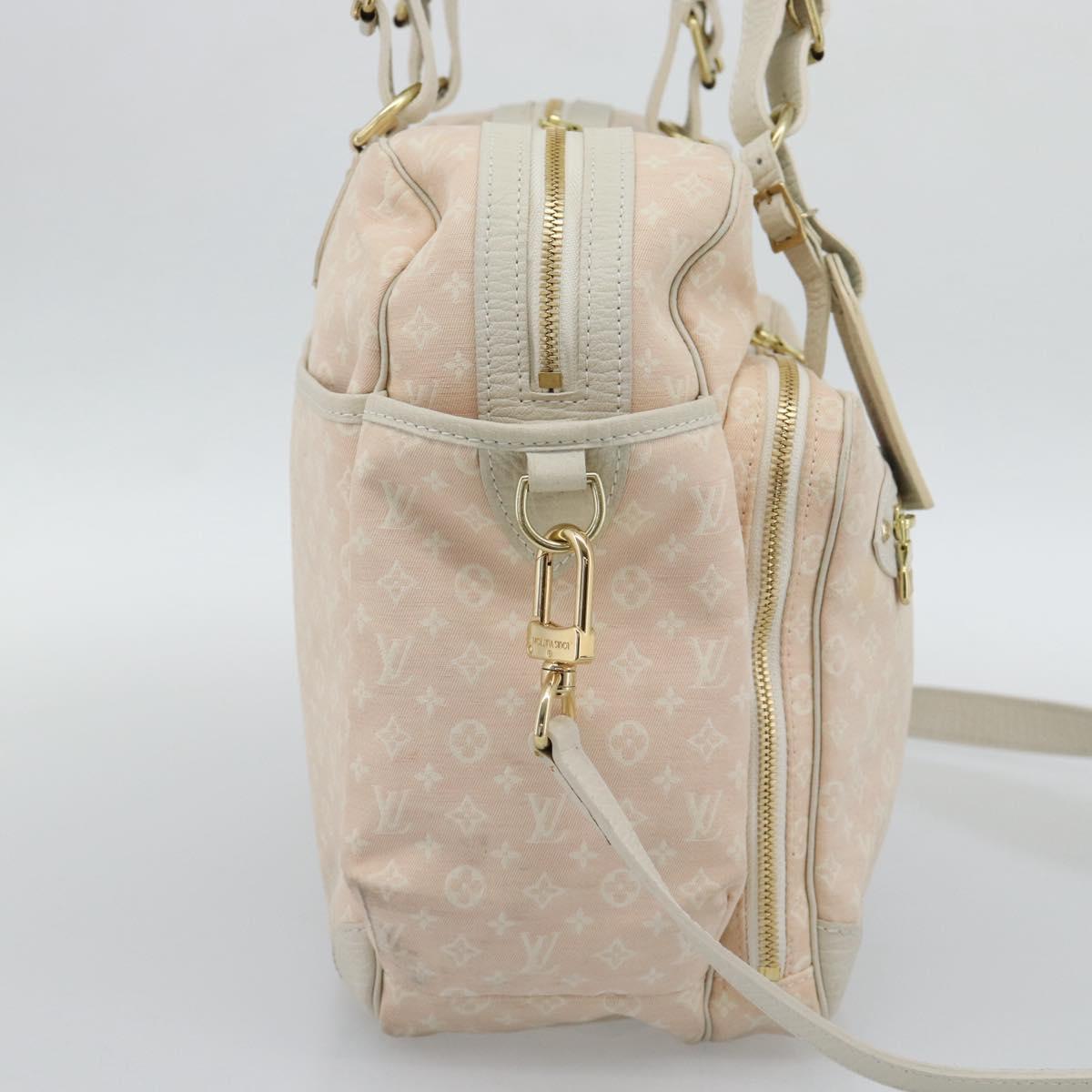 LOUIS VUITTON Monogram Mini Lin Sac Arange Shoulder Bag Rose M95255 Auth 191500