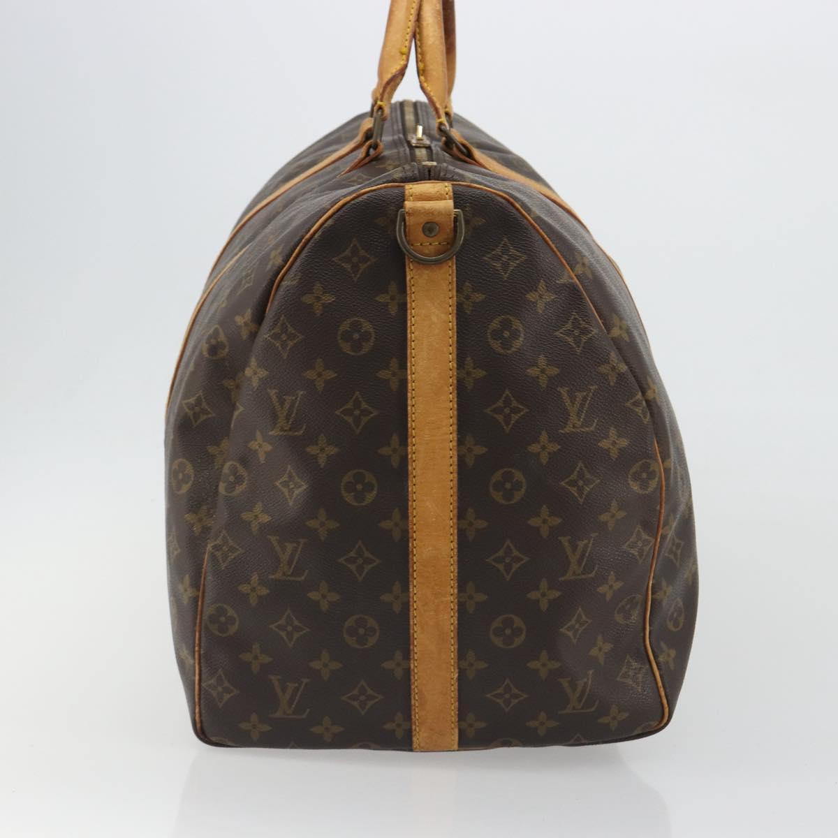 LOUIS VUITTON Monogram Keepall Bandouliere 60 Boston Bag M41412 LV Auth 191502