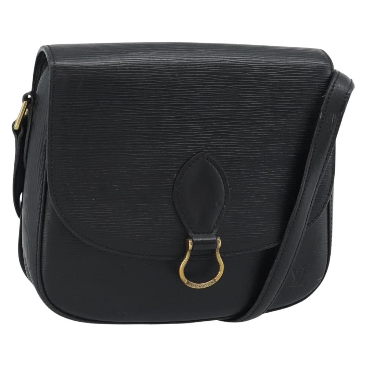 LOUIS VUITTON Epi Saint Cloud GM Shoulder Bag Black M52192 LV Auth 191506
