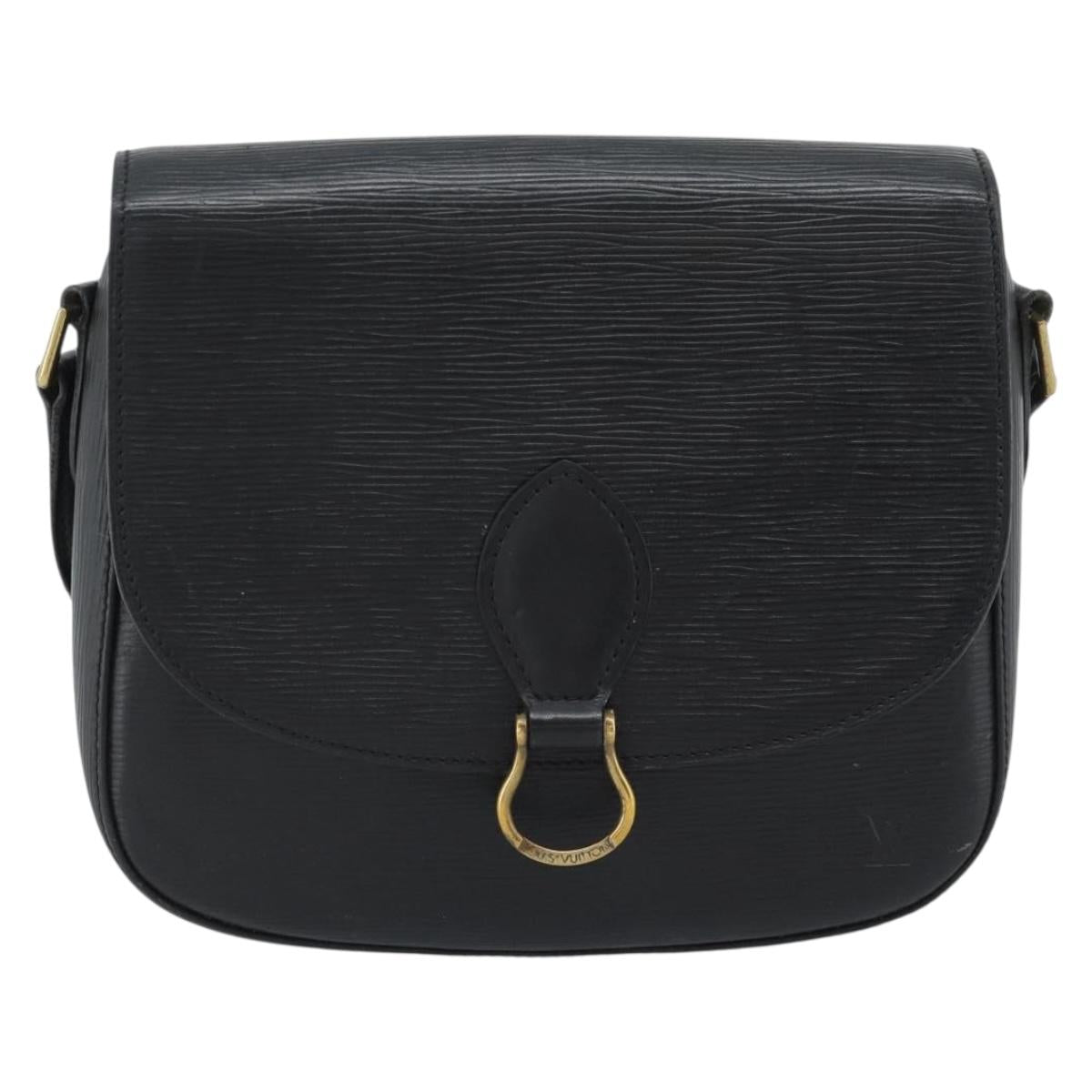 LOUIS VUITTON Epi Saint Cloud GM Shoulder Bag Black M52192 LV Auth 191506