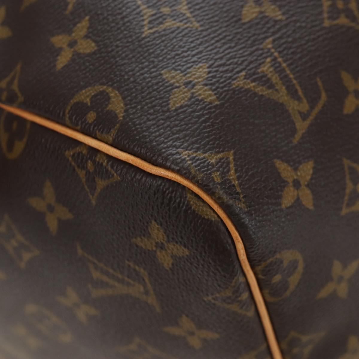LOUIS VUITTON Monogram Keepall 55 Boston Bag M41424 LV Auth 191509V