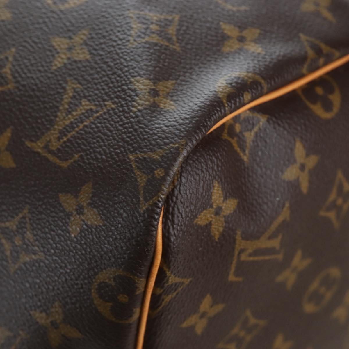 LOUIS VUITTON Monogram Keepall 55 Boston Bag M41424 LV Auth 191509V