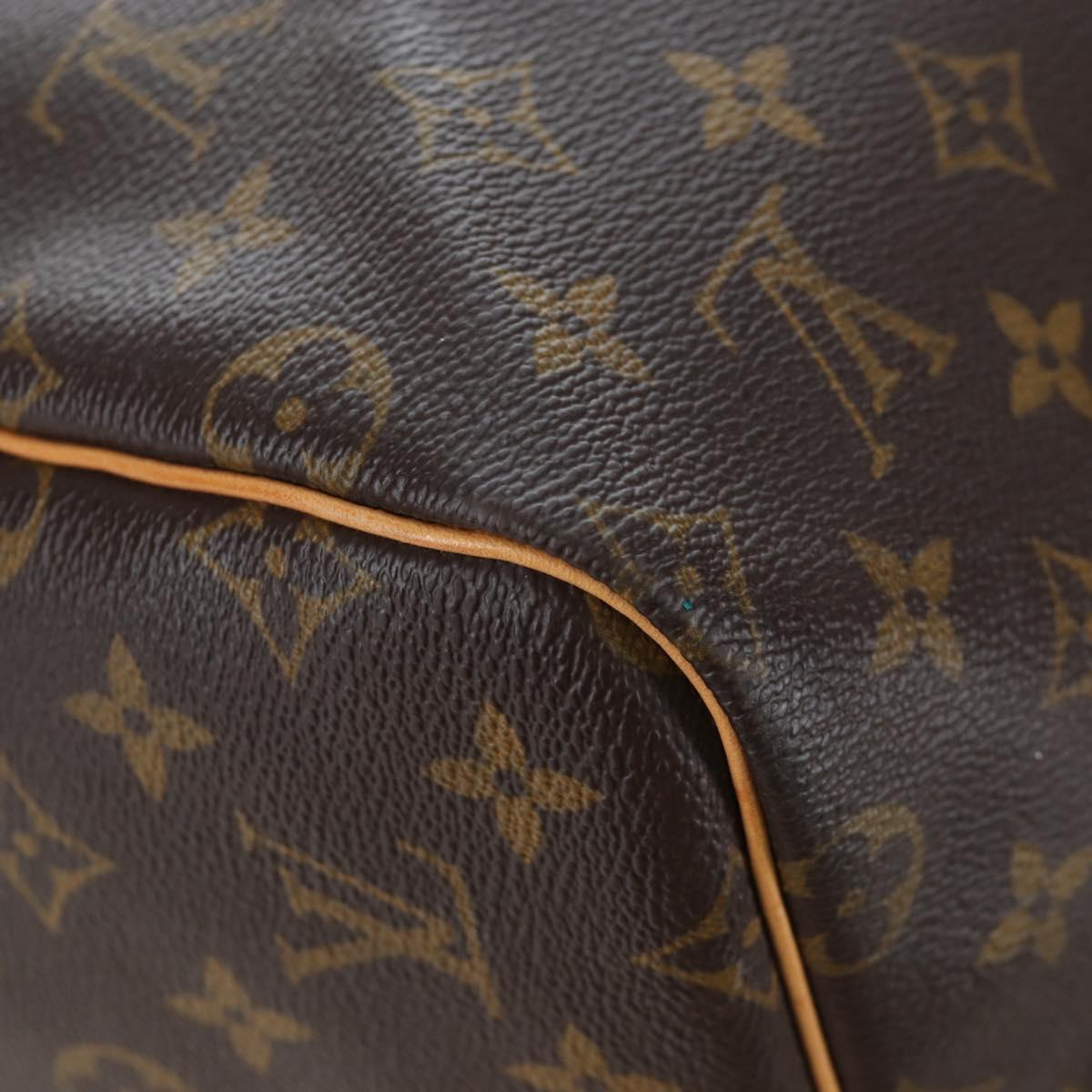 LOUIS VUITTON Monogram Keepall 55 Boston Bag M41424 LV Auth 191509V