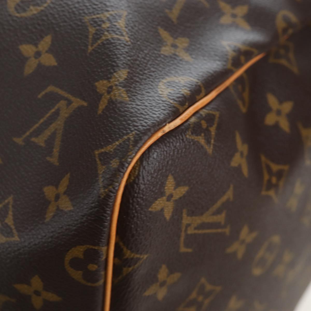 LOUIS VUITTON Monogram Keepall 55 Boston Bag M41424 LV Auth 191509V