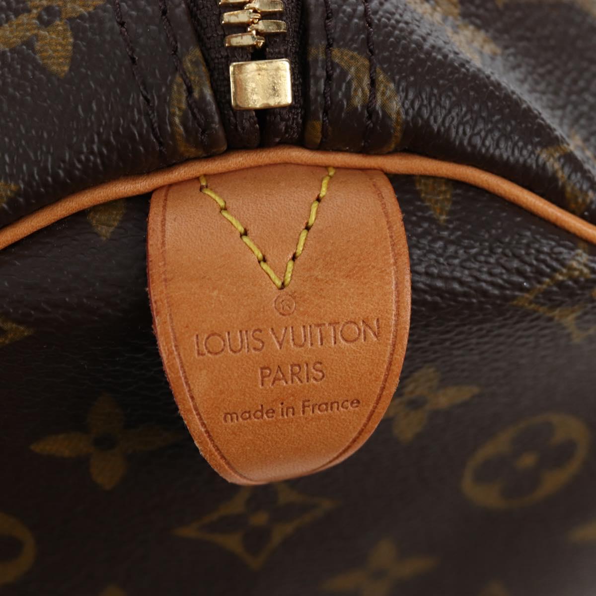 LOUIS VUITTON Monogram Keepall 55 Boston Bag M41424 LV Auth 191509V