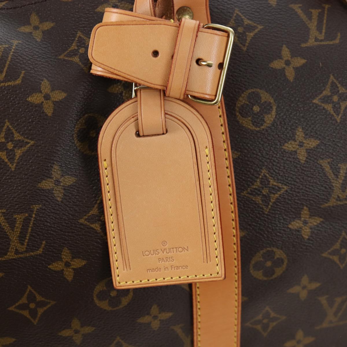 LOUIS VUITTON Monogram Keepall 55 Boston Bag M41424 LV Auth 191509V