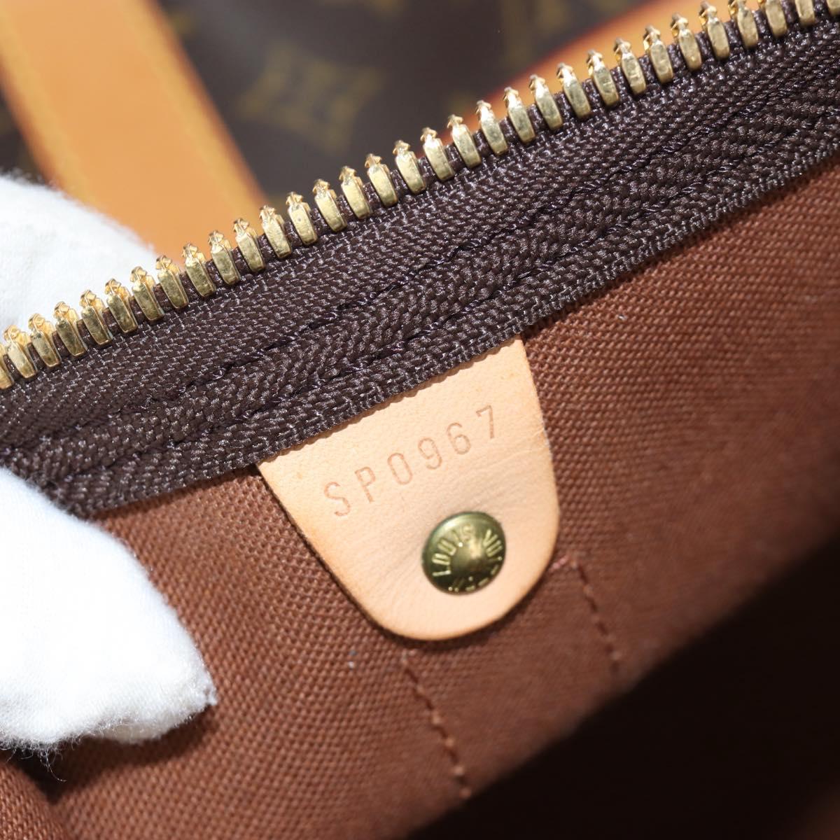 LOUIS VUITTON Monogram Keepall 55 Boston Bag M41424 LV Auth 191509V