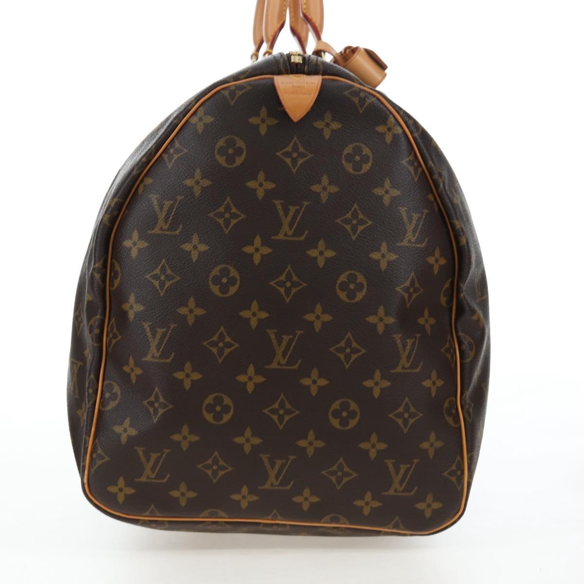 LOUIS VUITTON Monogram Keepall 55 Boston Bag M41424 LV Auth 191509V