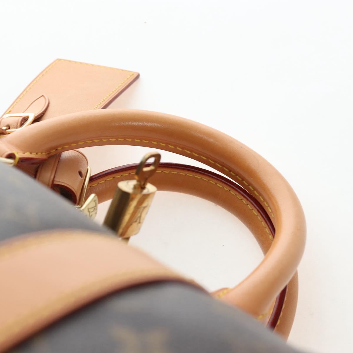 LOUIS VUITTON Monogram Keepall 55 Boston Bag M41424 LV Auth 191509V
