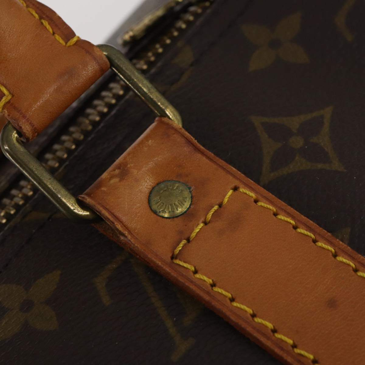 LOUIS VUITTON Monogram Keepall 55 Boston Bag M41424 LV Auth 191510
