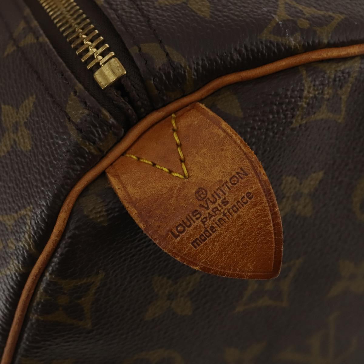 LOUIS VUITTON Monogram Keepall 55 Boston Bag M41424 LV Auth 191510