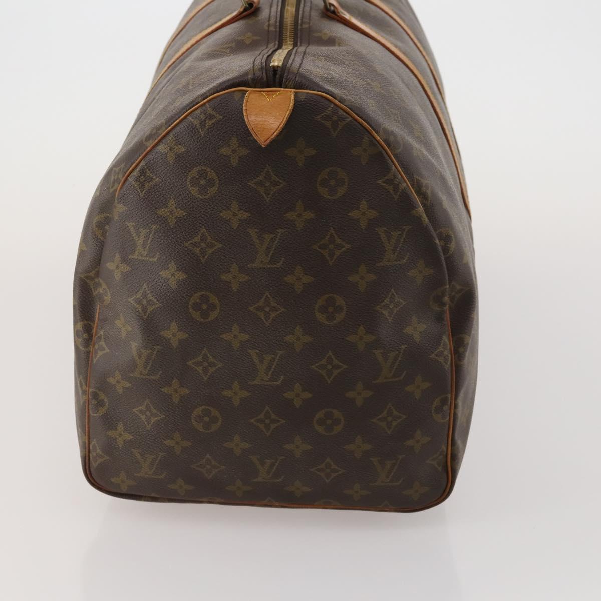 LOUIS VUITTON Monogram Keepall 55 Boston Bag M41424 LV Auth 191510