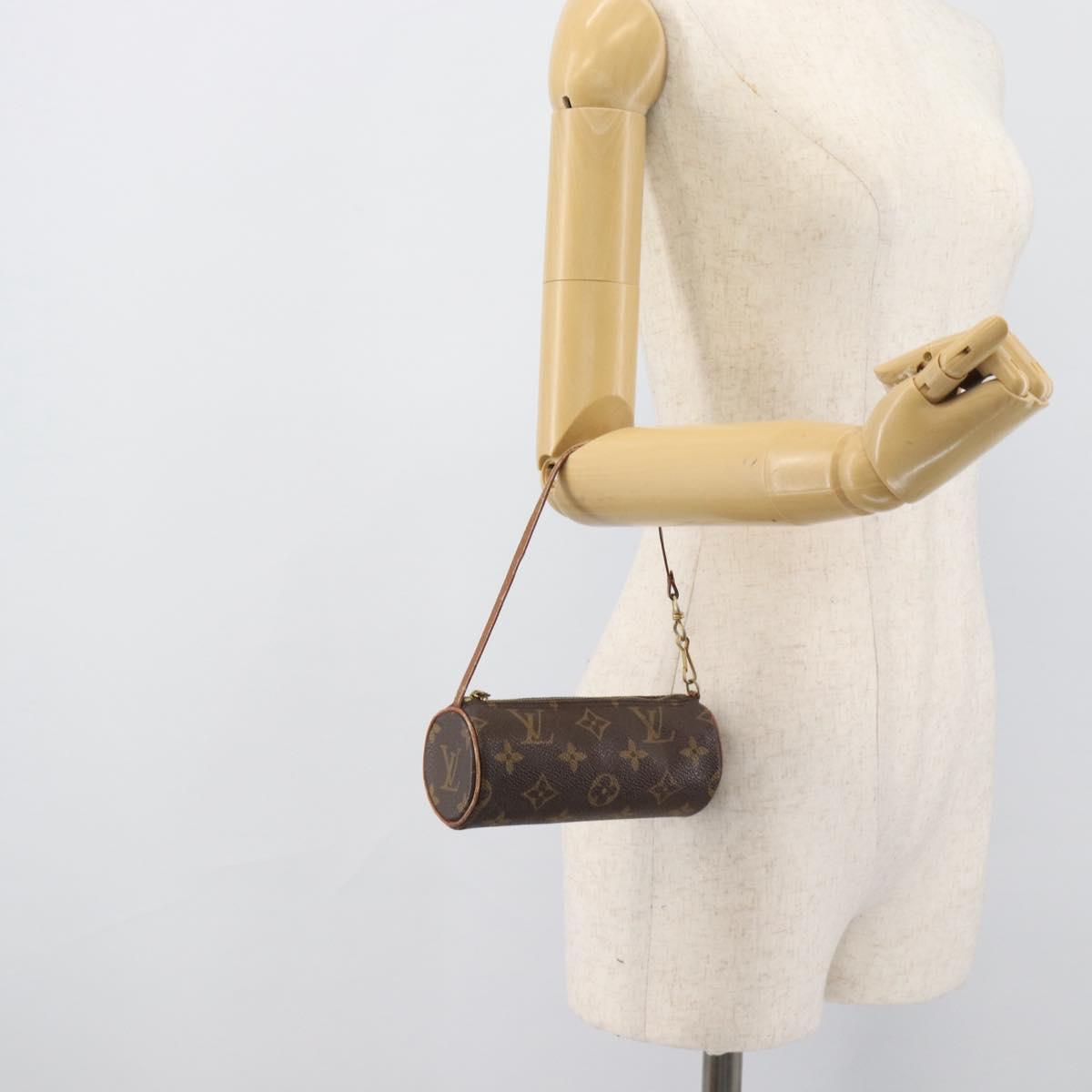 LOUIS VUITTON Monogram Papillon Pouch LV Auth 191513