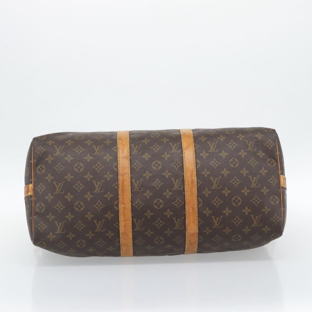 LOUIS VUITTON Monogram Keepall Bandouliere 45 Boston Bag M41418 LV Auth 191514