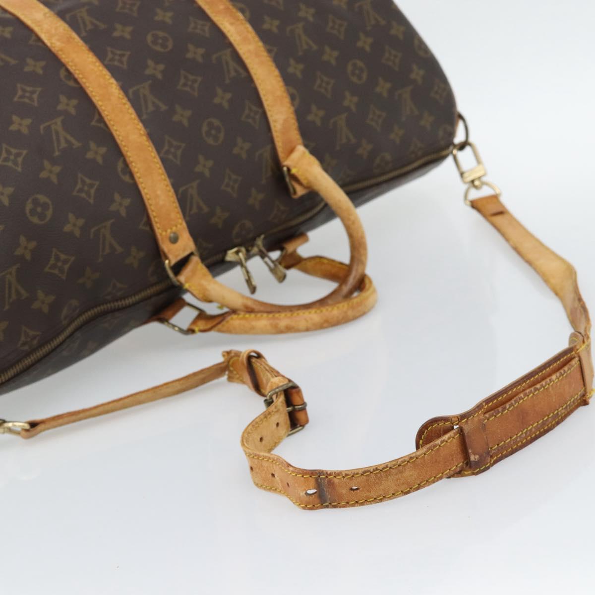 LOUIS VUITTON Monogram Keepall Bandouliere 45 Boston Bag M41418 LV Auth 191514