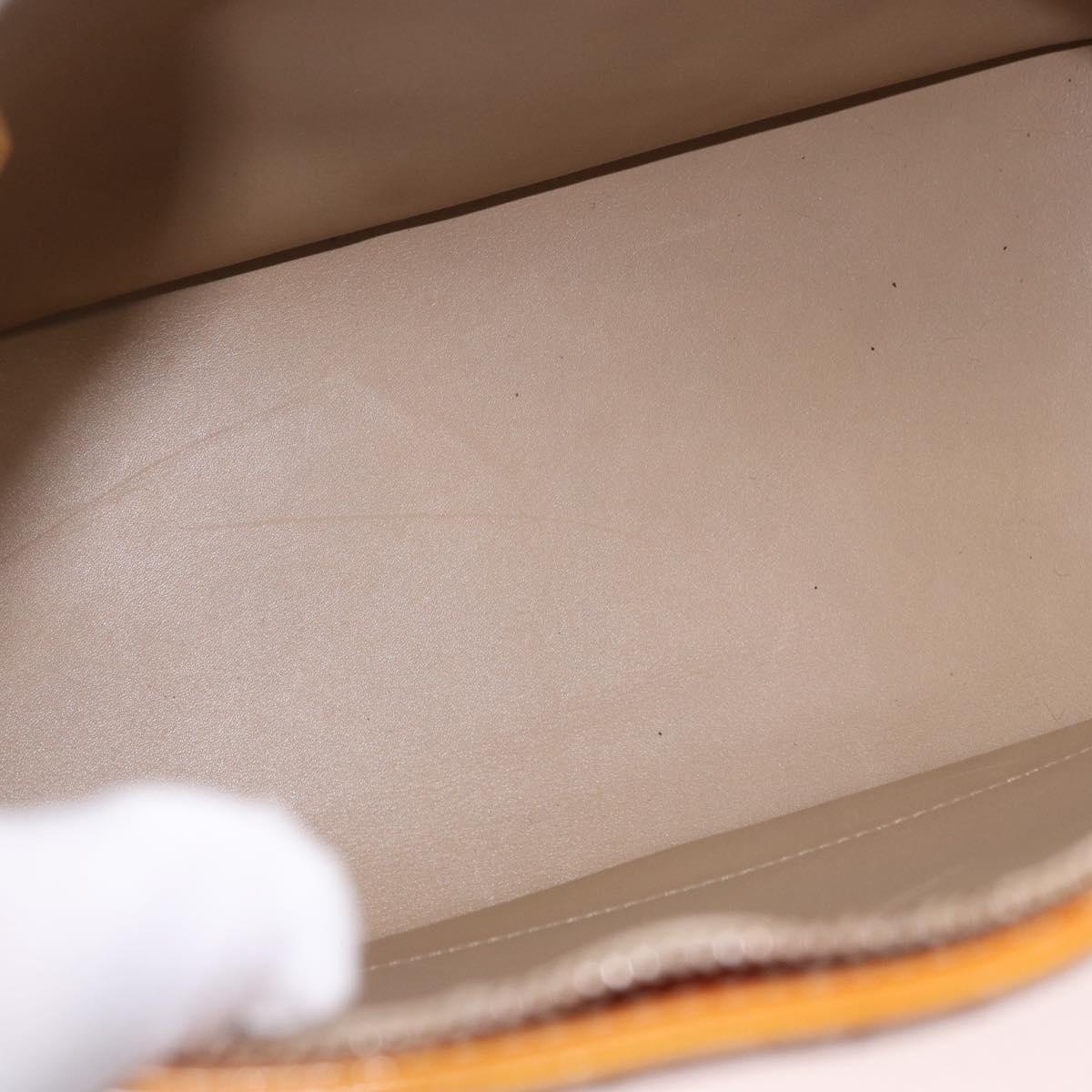 LOUIS VUITTON Monogram Vernis Houston Hand Bag Beige M91004 LV Auth 191517