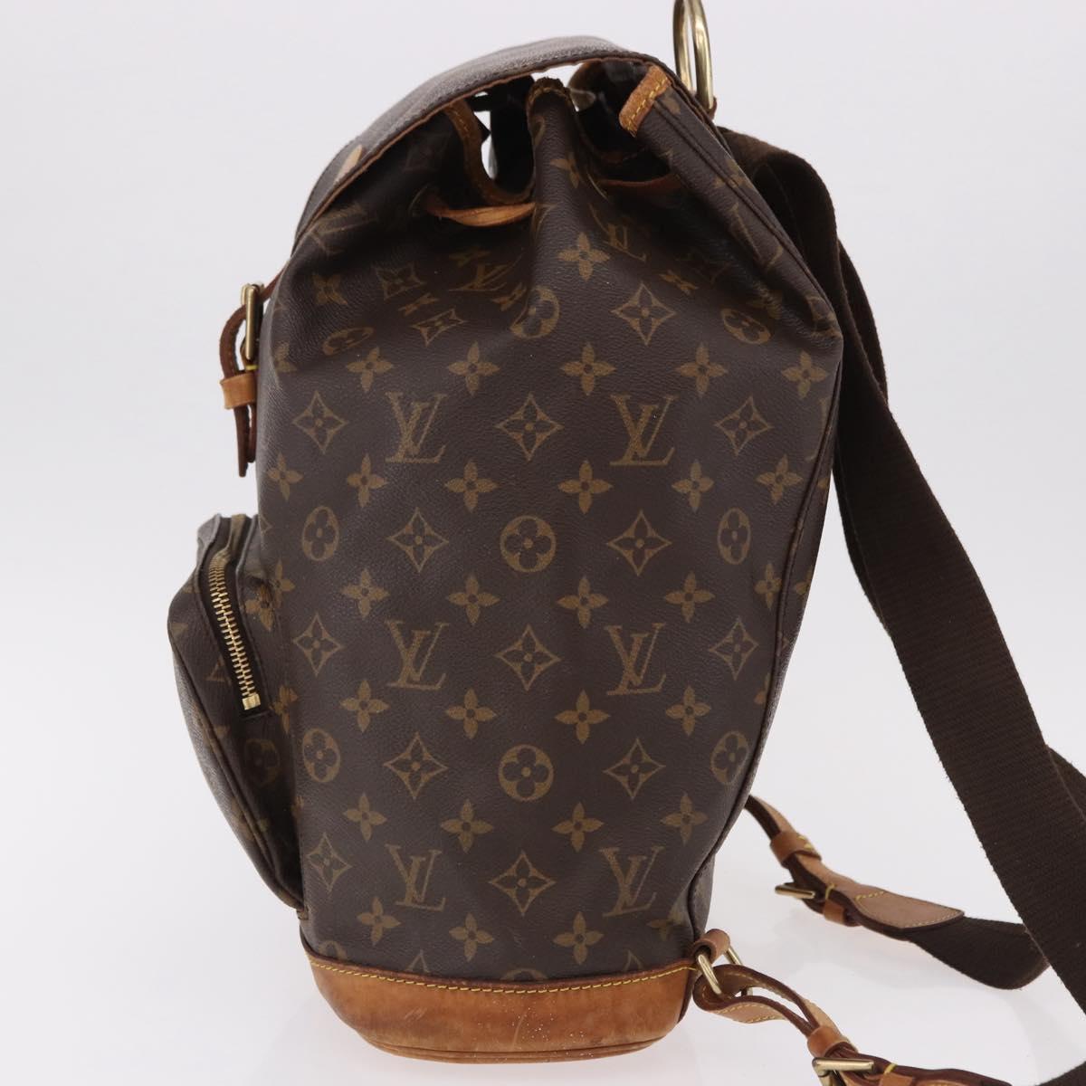 LOUIS VUITTON Monogram Montsouris GM Backpack M51135 LV Auth 191518