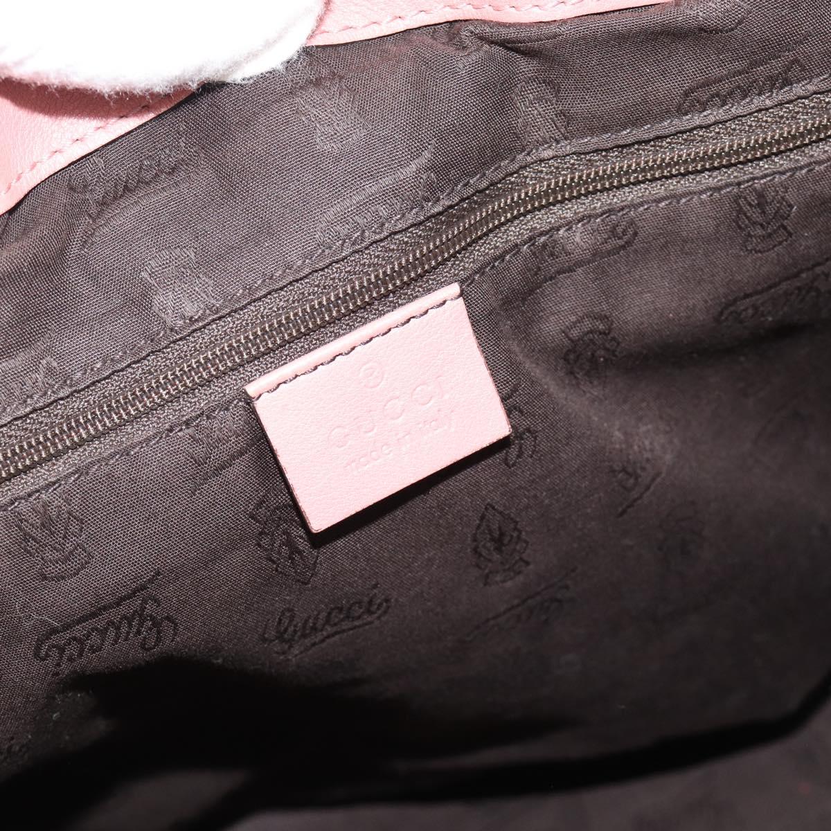 GUCCI GuccissimaGG Sukey Hand Bag Leather Pink Gold 247902 Auth 191520