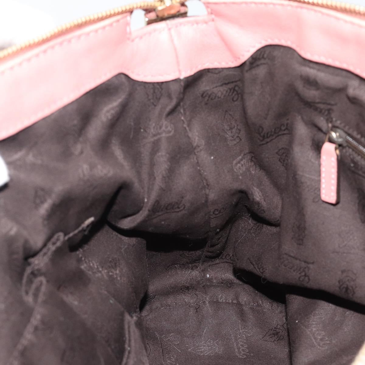 GUCCI GuccissimaGG Sukey Hand Bag Leather Pink Gold 247902 Auth 191520