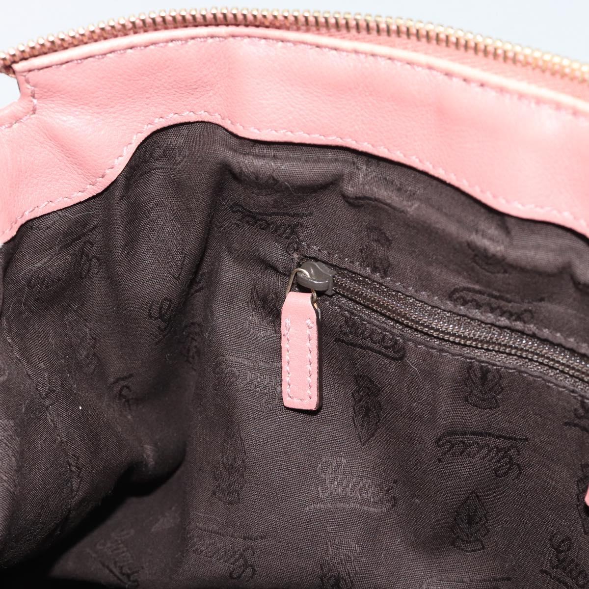 GUCCI GuccissimaGG Sukey Hand Bag Leather Pink Gold 247902 Auth 191520